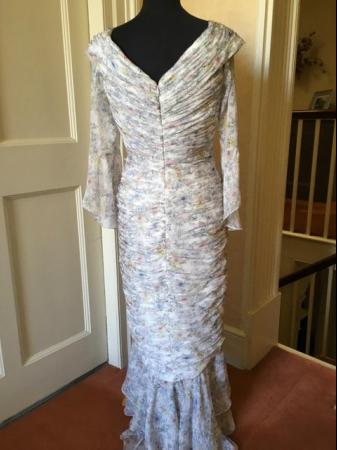 Image 3 of Ian Stuart Mother of the bride chiffon dress size 10