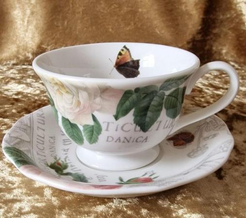 Image 1 of Royal Worcester RHS Roses – Tea Cup and Saucer