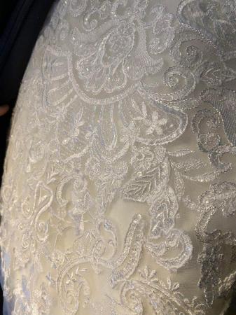 Image 7 of Ronald Joyce wedding dress,size 12 with detachable sleeves