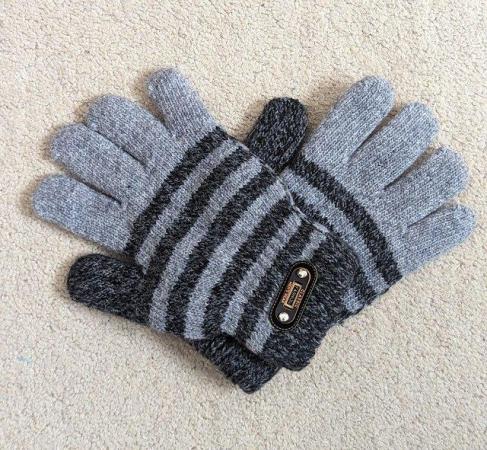 Image 1 of Mrs Glove, Kids Fleece Lined Wool Winter Gloves, Age 5-8
