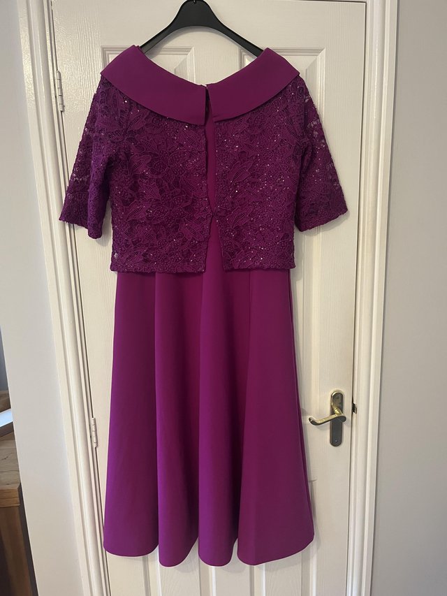 Preview of the first image of Magenta Mother of the Bride Dress.