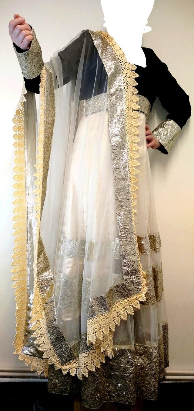 Preview of the first image of Wedding Party Dress/Indian/Pakistani style/Embroidered.