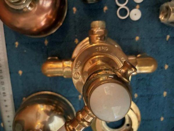 Image 3 of Solid Brass UK Made Mixer Shower for use with Pump/Gravity