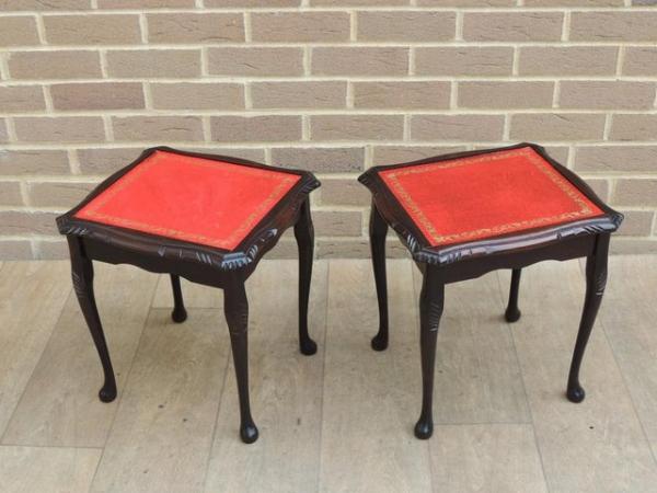 Image 5 of Pair of Queen Anne Side Tables (UK Delivery)
