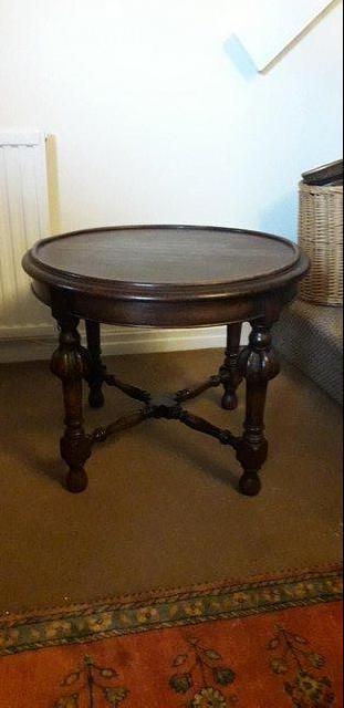 Preview of the first image of early 20thC solid wooden Scottish table.