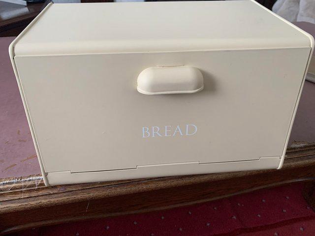Preview of the first image of Cream Bread Bin, never been used..