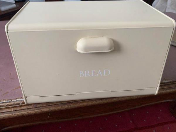 Image 1 of Cream Bread Bin, never been used.