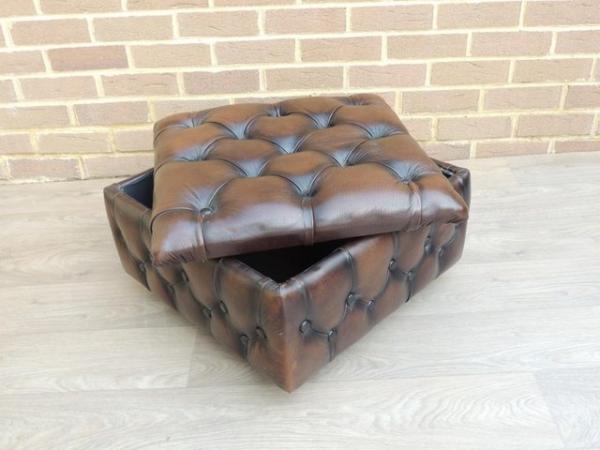 Image 10 of Chesterfield Storage Footstool (UK Delivery)