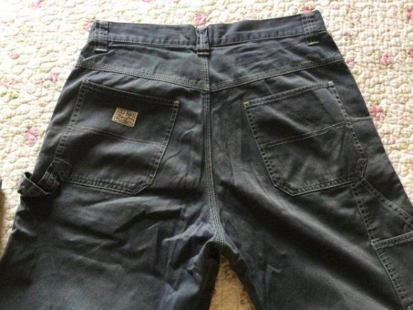 Image 12 of Men’s OLD NAVY Charcoal Utility Trousers, W33 L33 1/2