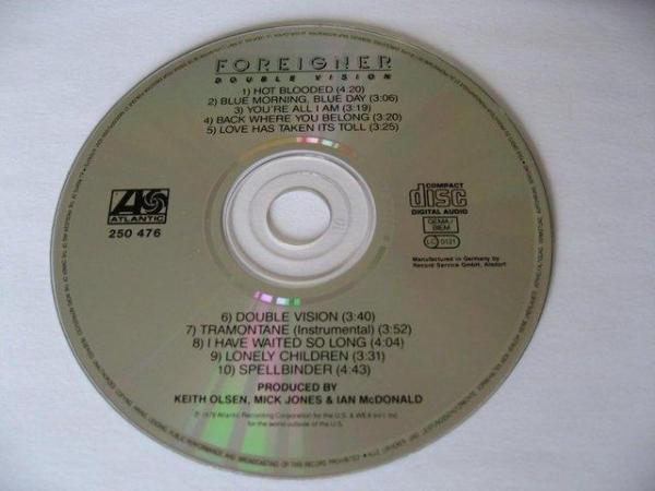 Image 3 of Foreigner– Double Vision - CD Album– Atlantic– 19999-2