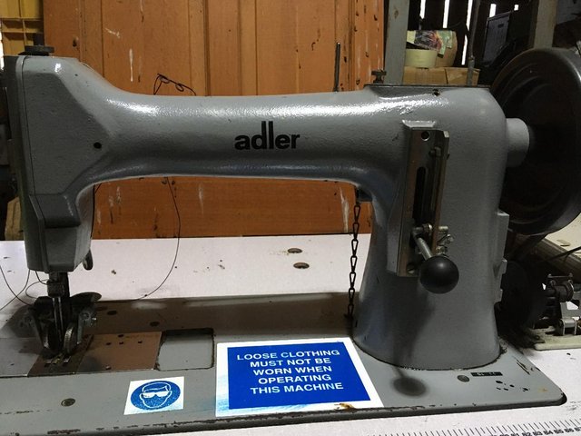 Preview of the first image of Adler 104-402BS Twin Needle Industrial Leather Shoe Sewing.