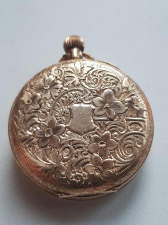 Image 2 of Antique 1915 12 carat gold ornate pocket watch