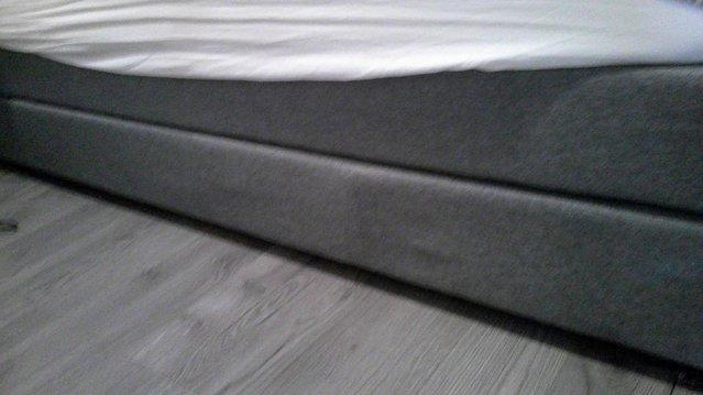 Preview of the first image of Brand New Grey Fabric Trundle Bed (Trundle Only).