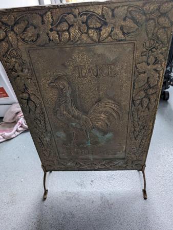 Image 2 of Take Courage brass firescreen