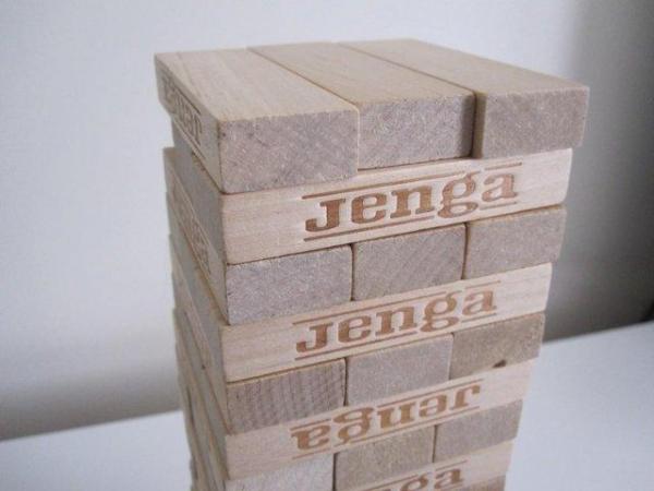 Image 3 of Jenga MB game with wooden blocks