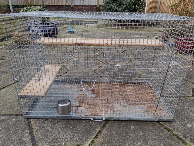 Preview of the first image of Large galvanized metal Chinchilla cage.