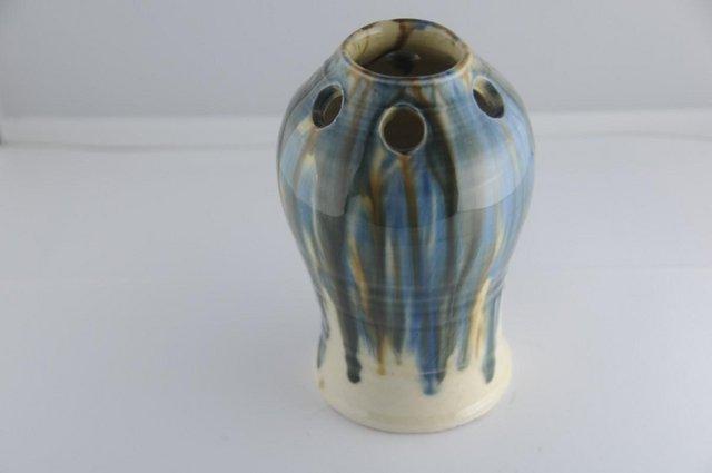 Preview of the first image of Ewenny Clay Pits Pottery Handmade Glazed Vase 1930’s.