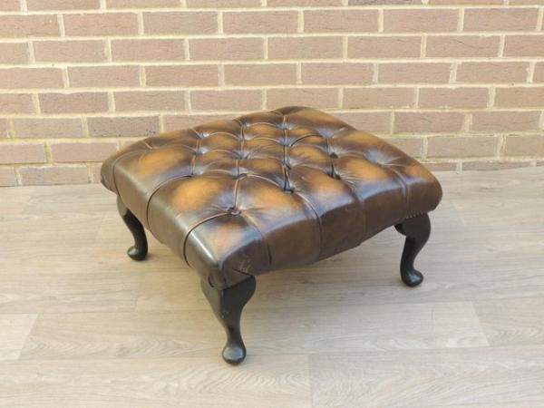 Image 2 of Chesterfield Square Footstool (UK Delivery)