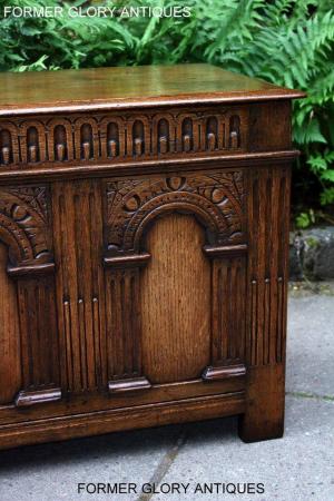 Image 45 of A TITCHMARSH & GOODWIN CARVED OAK BLANKET CHEST BOX TRUNK