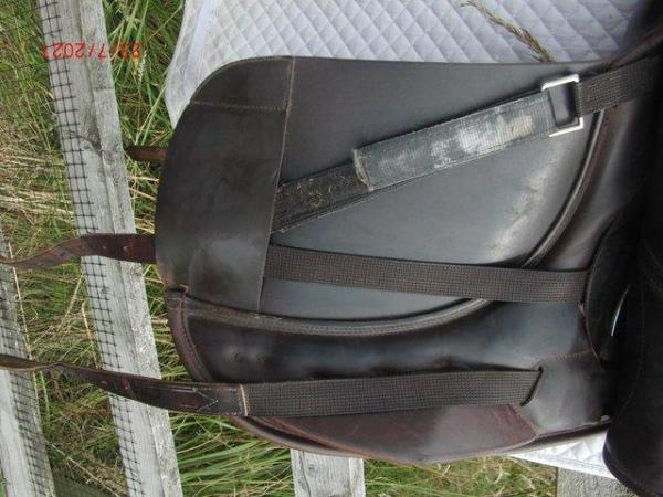 Image 3 of Brown 18" Collegiate Dressage Saddle