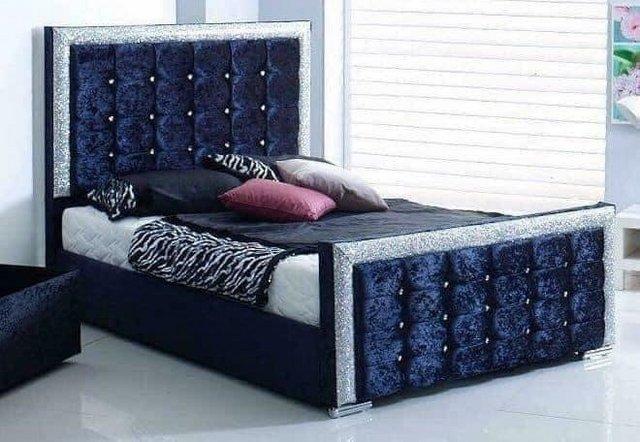 Image 1 of King size faith sparkle bed frame