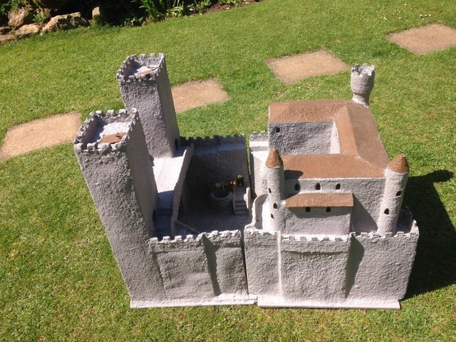 Preview of the first image of Authentic  Medieval scale model castle.24x32x21 inch.