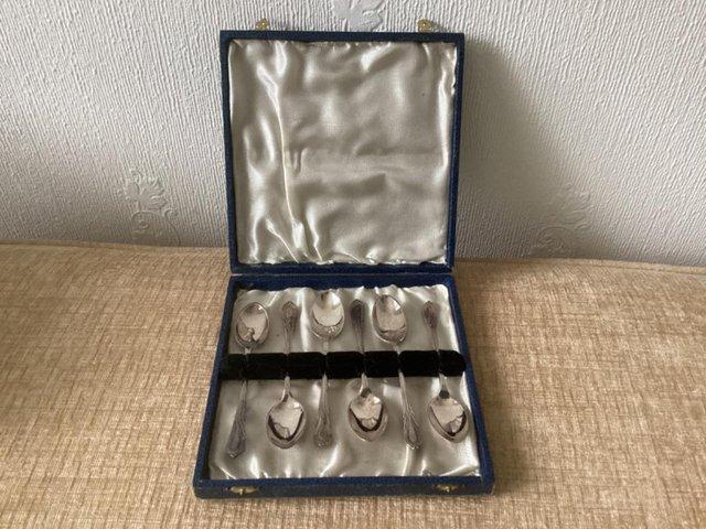 Preview of the first image of 6 x Epns Tea / Coffee Spoons in Original Box..