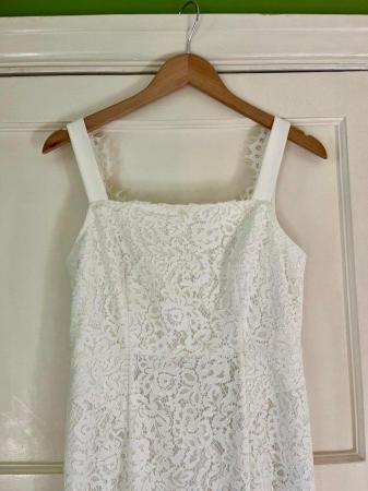 Image 12 of Whistles Mia £549 White Vintage Lace Train Wedding Dress
