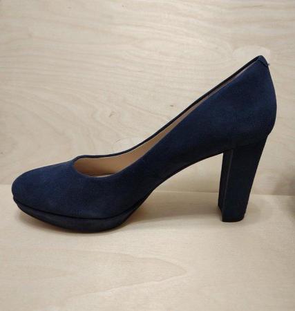 Image 19 of New Clark's Narrative Kendra Sienna Navy Suede Shoes UK 5.5