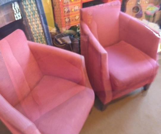 Image 4 of Arm Chairs Comfortable Pair of