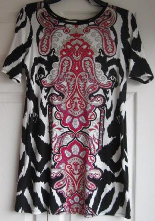 Image 1 of NEW Short Dress or Tunic Top with short sleeve, size 12