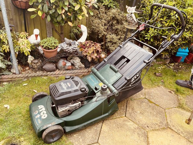 Preview of the first image of Lawn mower , can be seen working.