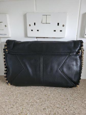 Image 3 of Linea Rosa Black Leather Crossbody Bag