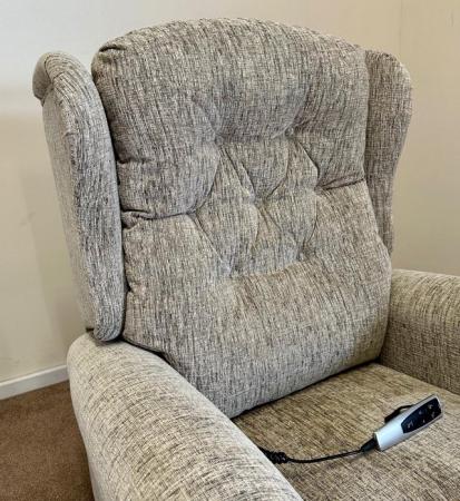 Image 2 of WILLOWBROOK ELECTRIC RISER RECLINER GREY CHAIR ~ CAN DELIVER