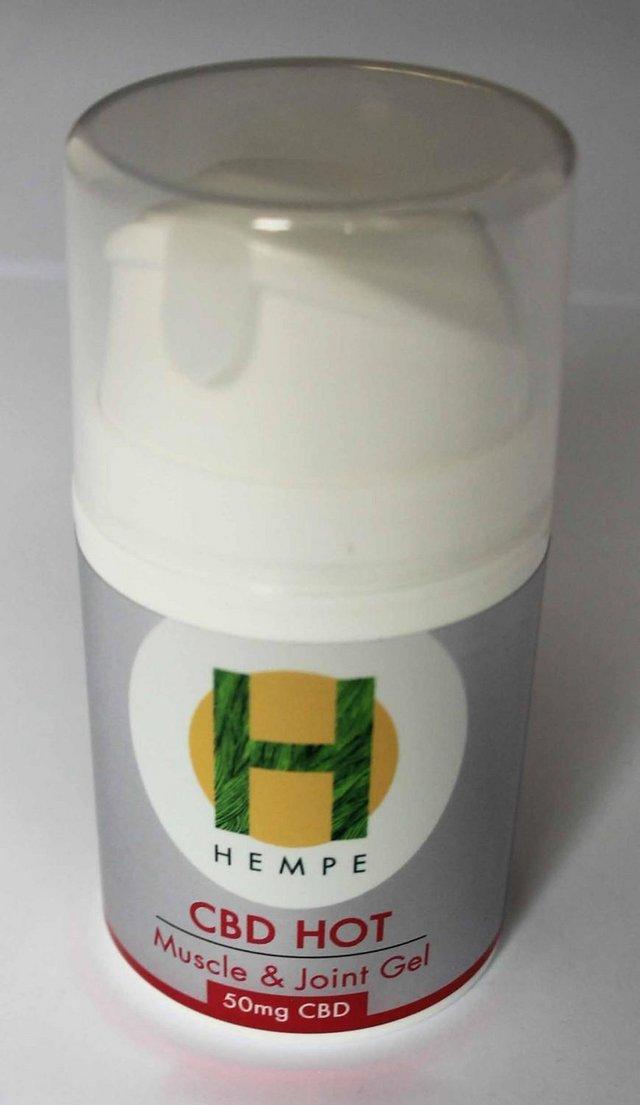 Preview of the first image of Hempe CBD Hot Muscle & Joint Gel.