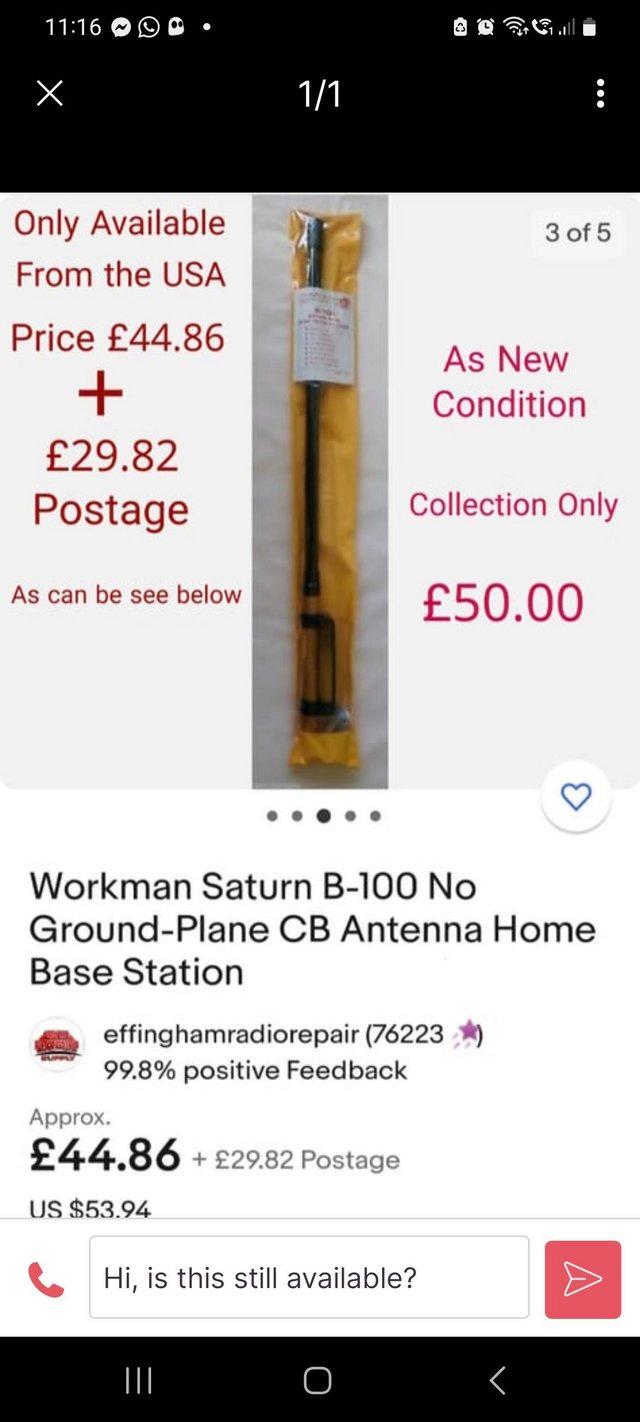 Preview of the first image of I Am Selling A Homebase CB Radio Antenna.