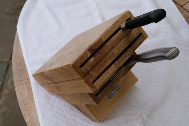 Preview of the first image of Pro Cook knife holding block for 9 knives.