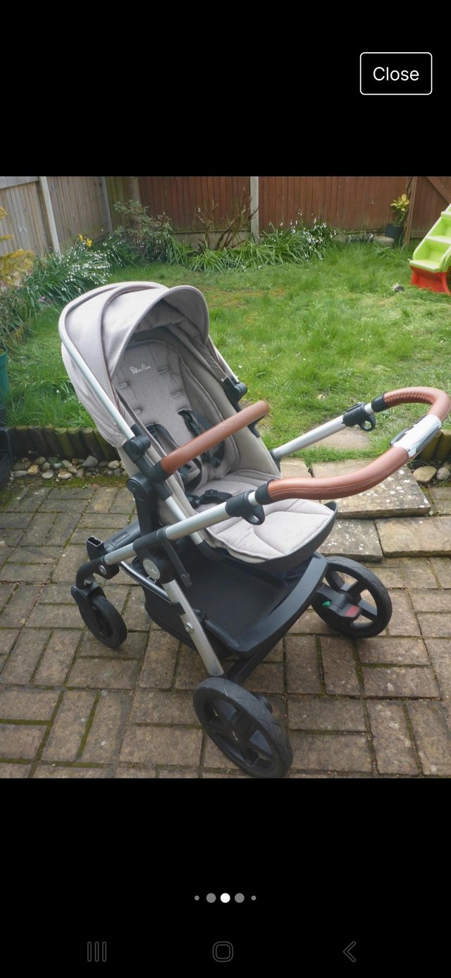 Preview of the first image of Silver Cross Wave travel system - Pushchair + Carrycot tande.