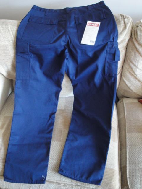 Preview of the first image of Navy Work Trousers New with Tags C312.