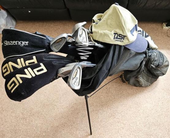 Image 3 of PING&RareCrane Golf Sets/1k+Balls/PING Iron Towel/Cart +more