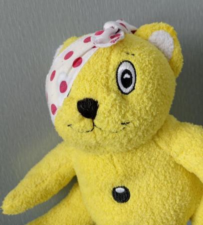 Image 8 of Children in Need Small Pudsey Bear Soft Toy & Key Ring..