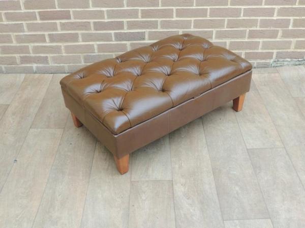 Image 7 of Marks and Spencer Chesterfield Footstool with Storage (Deliv