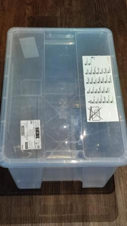 Image 1 of IKEA Box with lid: SAMLA 45L