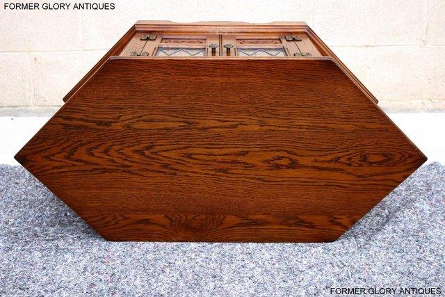 Image 78 of AN OLD CHARM LIGHT OAK CORNER TV DVD CD CABINET STAND TABLE