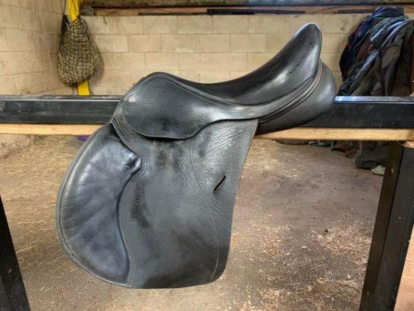 Image 3 of Cavaletti saddle, 16.5, black, GP, good condition