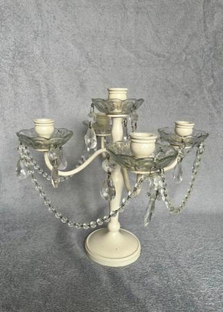 Image 1 of Three Candelabra (hold 5 candles each)