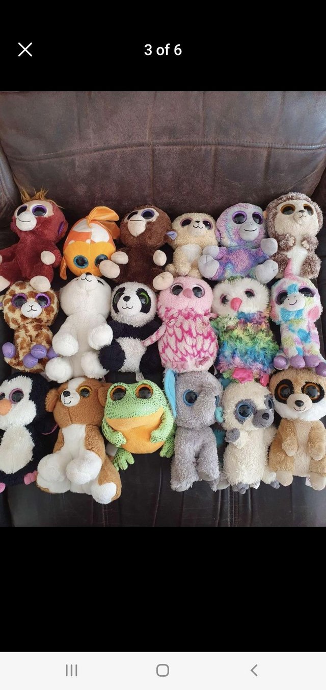 Preview of the first image of Beanie boos small/medium/large.
