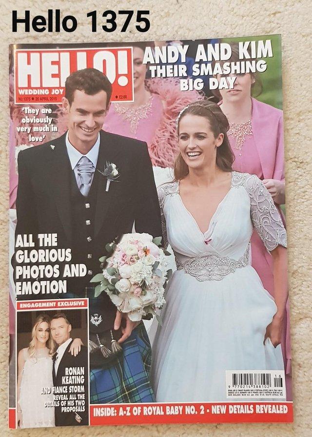 Preview of the first image of Hello Magazine 1375 - Andy Murray & Kim Wedding.
