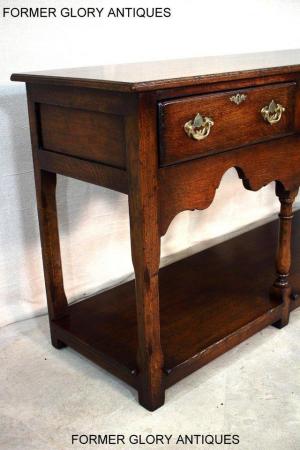 Image 37 of TITCHMARSH AND GOODWIN OAK DRESSER BASE SIDEBOARD HALL TABLE