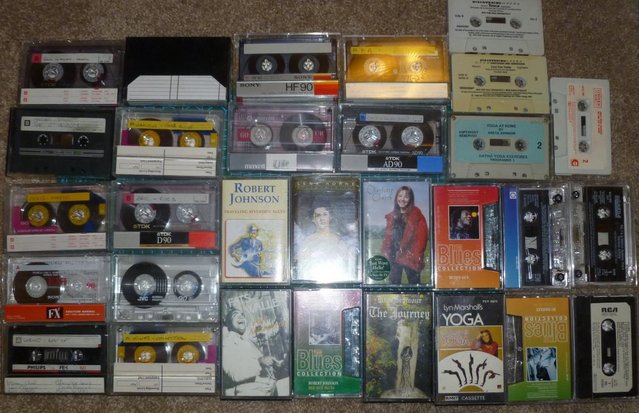 Image 1 of 30 cassette tapes. Including 16 pre-recorded